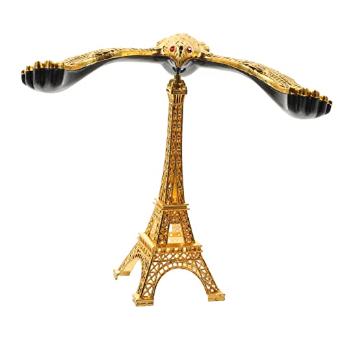 ibasenice 3st Ornamente Unruhvogel Aus Zinklegierung Adler Figur Balancierender Vogel Eiffelturm Eiffelturm-skulptur Tischtierstatuen Eiffelturmverzierung Spielzeug Reisen Balance Frankreich von ibasenice
