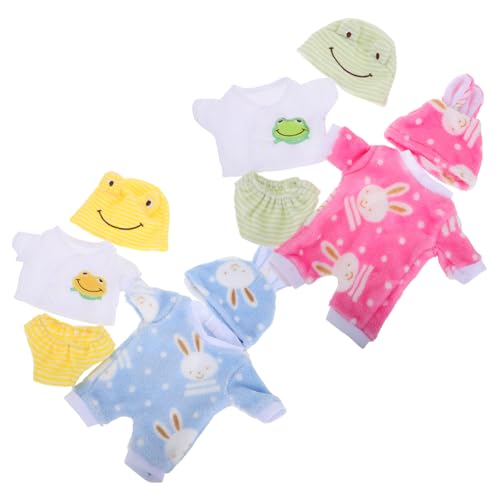 ibasenice Kleidungs-Outfits für Babypuppen 4 Sets mit Schlafanzügen für 12-Zoll-American Dolls Realistisches Reborn-Puppen-Outfit Puppen-tierkleidung für Jungen und Mädchen ibasenice Kleidungs-Outfits für Babypuppen 4 Sets mit Schlafanzügen für 12-Zoll-American Dolls Realistisches Reborn-Puppen-Outfit Puppen-tierkleidung für Jungen und Mädchen von ibasenice