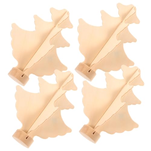 ibasenice 4 Stück DIY Holz Weihnachtsbaum Modelle für Kreative Bastelarbeiten Unbehandelt Sicher für Tischdekoration und Festliche Anlässe ibasenice 4 Stück DIY Holz Weihnachtsbaum Modelle für Kreative Bastelarbeiten Unbehandelt Sicher für Tischdekoration und Festliche Anlässe von ibasenice