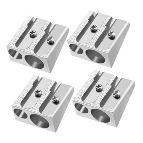 ibasenice 4 Stück Kreativer Aluminiumlegierung Bleistiftspitzer Handbetrieben für Studenten und Künstler Präzises Schärfwerkzeug für Schulbedarf und Kosmetikstifte ibasenice 4 Stück Kreativer Aluminiumlegierung Bleistiftspitzer Handbetrieben für Studenten und Künstler Präzises Schärfwerkzeug für Schulbedarf und Kosmetikstifte von ibasenice