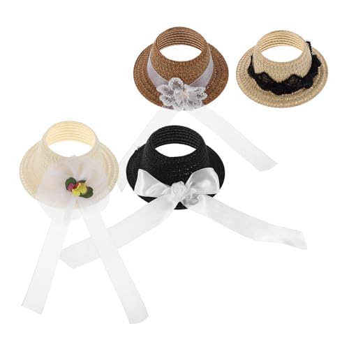 ibasenice 4 Stück Mini Puppenhüte mit Schleife Kleine Stoffhüte für Bastelprojekte Dekorative Mini-Hut-Accessoires für Puppen für Rollenspiele und Kreative Kinderaktivitäten ibasenice 4 Stück Mini Puppenhüte mit Schleife Kleine Stoffhüte für Bastelprojekte Dekorative Mini-Hut-Accessoires für Puppen für Rollenspiele und Kreative Kinderaktivitäten von ibasenice