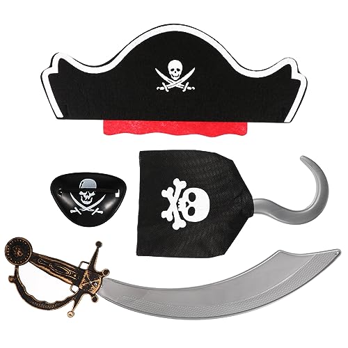 ibasenice 4 Stück Piratenanzug Kostüme Piratenkostümparty Piratenrequisiten verkleiden halloween dekoration halloween-dekoration Piraten-Requisiten Piraten-Performance-Requisiten Plastik ibasenice 4 Stück Piratenanzug Kostüme Piratenkostümparty Piratenrequisiten verkleiden halloween dekoration halloween-dekoration Piraten-Requisiten Piraten-Performance-Requisiten Plastik von ibasenice