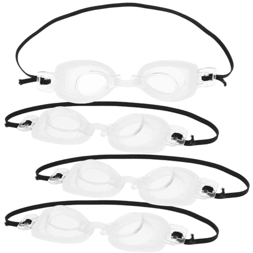 ibasenice 4 Stück Puppe Mini-Schwimmbrille Mini-Brille Puppe Verkleiden Sich Brillen Puppenkostüm Brille Puppe Brillenspielzeug Kleine Brille Für Puppe Zubehör Für Puppenkostüme Plastik Weiß von ibasenice