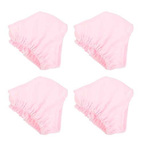 ibasenice Puppen Spielzeug 4 Puppenhöschen Puppenhaus- Puppenzubehör Puppenbett Puppenträger -zubehör Pyjama Puppenkleidung Puppen Kleidung Puppenunterwäsche Kostüm Stoff Rosa von ibasenice