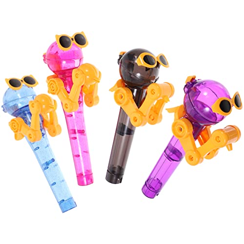 ibasenice 4 Stück Roboter Spielzeughalter Lutscher für Partytüten belohnung kindergeburtstags mitgebsel Roboter für Lollipop-Roboterspielzeug für Abs ibasenice 4 Stück Roboter Spielzeughalter Lutscher für Partytüten belohnung kindergeburtstags mitgebsel Roboter für Lollipop-Roboterspielzeug für Abs von ibasenice