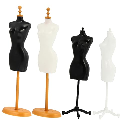 ibasenice 4 Stück Schaufensterpuppenständer Puppe Rock Schaufensterpuppe Miniatur Puppenständer Kleid Puppenhaus Zubehör Selber Machen Mini-Mannequin-Modell Black Plastik ibasenice 4 Stück Schaufensterpuppenständer Puppe Rock Schaufensterpuppe Miniatur Puppenständer Kleid Puppenhaus Zubehör Selber Machen Mini-Mannequin-Modell Black Plastik von ibasenice
