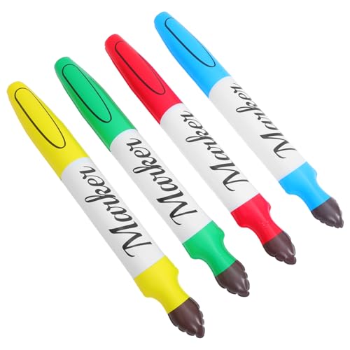 ibasenice 4 Stück Teiliges Set Riesiger Aufblasbarer Marker aus Robustem PVC Wiederverwendbar Leicht und Vielseitig für Schulanfang Geburtstags-party-deko Foto-requisiten und ibasenice 4 Stück Teiliges Set Riesiger Aufblasbarer Marker aus Robustem PVC Wiederverwendbar Leicht und Vielseitig für Schulanfang Geburtstags-party-deko Foto-requisiten und von ibasenice