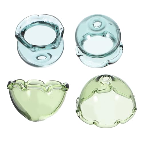 ibasenice 4 Stück Transparente Glasperlen Windspiel Zubehör Teilig Glockenform Blüten Design für DIY Schmuckherstellung Quallen Anhänger Halsketten Basteln ibasenice 4 Stück Transparente Glasperlen Windspiel Zubehör Teilig Glockenform Blüten Design für DIY Schmuckherstellung Quallen Anhänger Halsketten Basteln von ibasenice