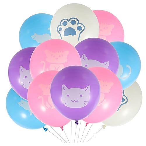 ibasenice 40St Katzenballon Ballons Dekoration Luftballons für Geburtstagsfeiern Kuchen -Topper deckenverkleidung balloons Cartoon-Geburtstagsballons Geburtstagsballons aus Latex Emulsion von ibasenice