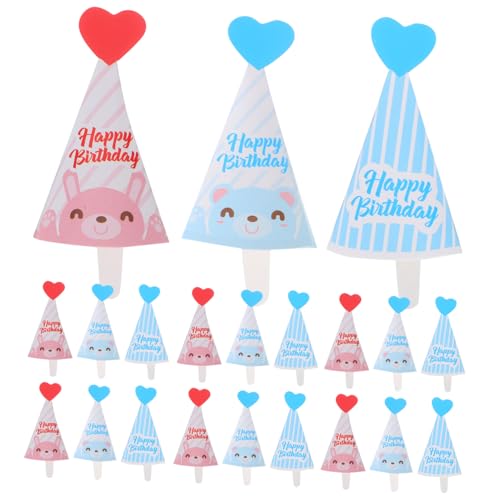 ibasenice 45 Stück Geburtstagskuchenaufsätze: Mini-desserthüte, Cupcake-topper, Dekoration Für Babyparty, Geburtstagsfeiern, Festival-partyzubehör ibasenice 45 Stück Geburtstagskuchenaufsätze: Mini-desserthüte, Cupcake-topper, Dekoration Für Babyparty, Geburtstagsfeiern, Festival-partyzubehör von ibasenice