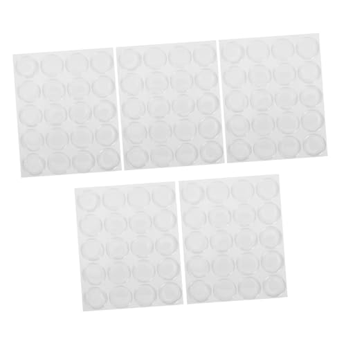 ibasenice 5 Blatt Runde Resin Cabochons Aufkleber Selbstklebend Transparent Epoxidharz Sticker Edelstein Patch für Schmuck Basteln Dekoration von ibasenice