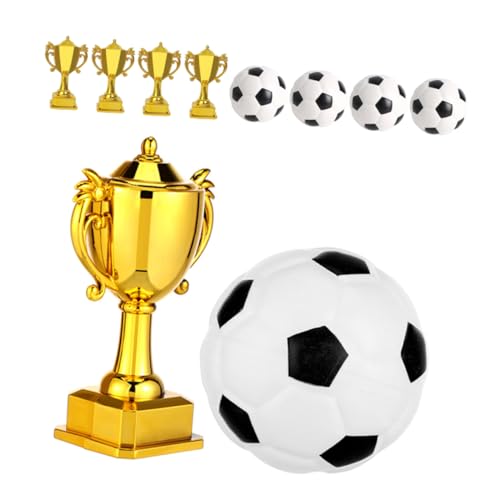 ibasenice 5 Sätze Mini Fußball Trophäen und Kuchenfiguren aus Kunststoff Robuste Kleine Pokale als Fußball Partydekoration Vielseitig für Geburtstagsfeiern Tischdeko und ibasenice 5 Sätze Mini Fußball Trophäen und Kuchenfiguren aus Kunststoff Robuste Kleine Pokale als Fußball Partydekoration Vielseitig für Geburtstagsfeiern Tischdeko und von ibasenice