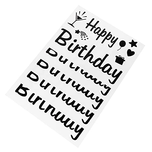 ibasenice 5 Stück Aufkleber für Happy Birthday Deko Selbstklebende Sticker für Partys Scrapbooking Kreative Bastelideen Gartendekoration ibasenice 5 Stück Aufkleber für Happy Birthday Deko Selbstklebende Sticker für Partys Scrapbooking Kreative Bastelideen Gartendekoration von ibasenice