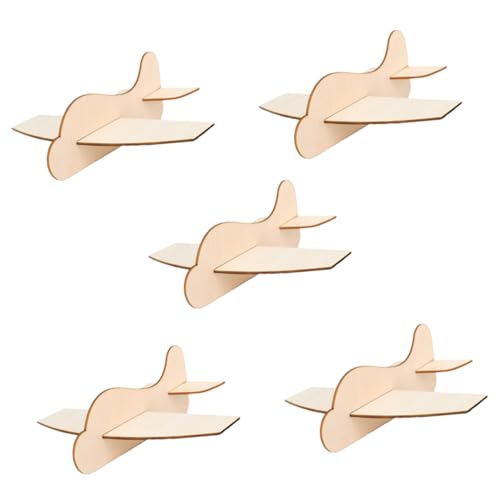 ibasenice 5 Stück Flugzeug aus Holz zum Basteln holzbausatz Holzflugzeug DIY Holzflieger Flugzeug-Party Doppeldecker Ebene DIY-Flugzeugspielzeug für Flugzeuge selber malen Linde Beige ibasenice 5 Stück Flugzeug aus Holz zum Basteln holzbausatz Holzflugzeug DIY Holzflieger Flugzeug-Party Doppeldecker Ebene DIY-Flugzeugspielzeug für Flugzeuge selber malen Linde Beige von ibasenice