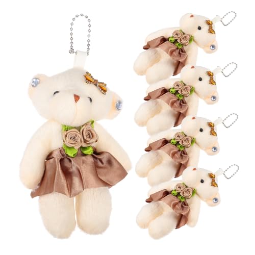 ibasenice 5 Stück Mini Bär Teiliges Deko für Hochzeiten Schlüsselanhänger Handtaschen Diy Projekte Süße Mini Stofftiere für Kreative Bastelideen Geschenkartikel ibasenice 5 Stück Mini Bär Teiliges Deko für Hochzeiten Schlüsselanhänger Handtaschen Diy Projekte Süße Mini Stofftiere für Kreative Bastelideen Geschenkartikel von ibasenice