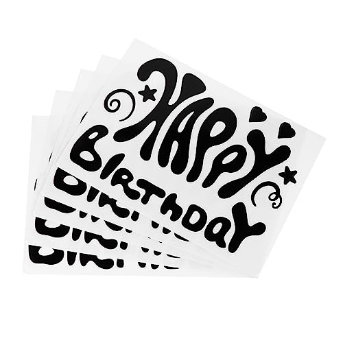 ibasenice 5 Stück Selbstklebende Geburtstagsaufkleber Transparente DIY Balloon Sticker für Party Deko Wand und Fensterdekoration für Feiern und Heimdekoration ibasenice 5 Stück Selbstklebende Geburtstagsaufkleber Transparente DIY Balloon Sticker für Party Deko Wand und Fensterdekoration für Feiern und Heimdekoration von ibasenice
