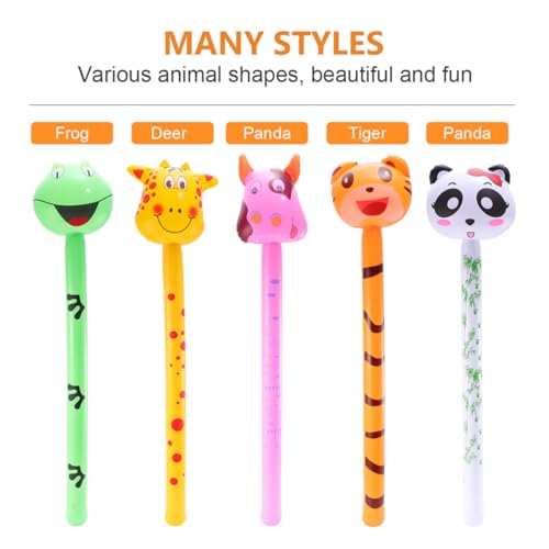 ibasenice 5 Stück Teiliges Aufblasbares PVC Bunte Tiermotive Leichte Handhabung für Kinderparty Fördert Aktives Drinnen und Draußen ibasenice 5 Stück Teiliges Aufblasbares PVC Bunte Tiermotive Leichte Handhabung für Kinderparty Fördert Aktives Drinnen und Draußen von ibasenice