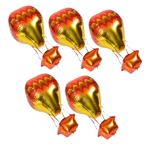 ibasenice 5stücke Folienballons Heißluftballonform Für Geburtstagsdekoration Innen Und Außenbereich Geeignet Mit Aluminiumfolie Für Partydekorationen ibasenice 5stücke Folienballons Heißluftballonform Für Geburtstagsdekoration Innen Und Außenbereich Geeignet Mit Aluminiumfolie Für Partydekorationen von ibasenice