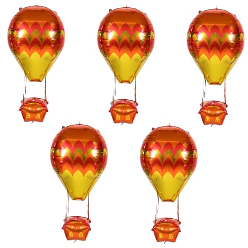 ibasenice 5 Stück Teiliges Heißluftballon Folienballons Orange Gold Schnelle Befüllung Vielseitige Partydekoration für Geburtstage Hochzeiten und Themenfeiern Auffälliges Design für Innen ibasenice 5 Stück Teiliges Heißluftballon Folienballons Orange Gold Schnelle Befüllung Vielseitige Partydekoration für Geburtstage Hochzeiten und Themenfeiern Auffälliges Design für Innen von ibasenice