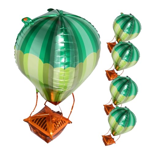 ibasenice 5 Stück Teiliges Heißluftballon aus Langlebiger Aluminiumfolie Realistische Form mit Lebendigen Farben Einfach Aufblasbar als Auffällige Partydekoration für Geburtstag Shower und ibasenice 5 Stück Teiliges Heißluftballon aus Langlebiger Aluminiumfolie Realistische Form mit Lebendigen Farben Einfach Aufblasbar als Auffällige Partydekoration für Geburtstag Shower und von ibasenice