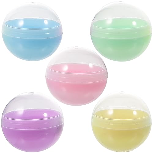 ibasenice 50 Mm Bunte Macaron-muschel-spielzeugkapseln Befüllbar Rund Kunststoff Requisite Für Verkaufsautomaten Jungen Und Mädchen Sicher Wiederverwendbar Für Partygeschenke Schulpreise von ibasenice