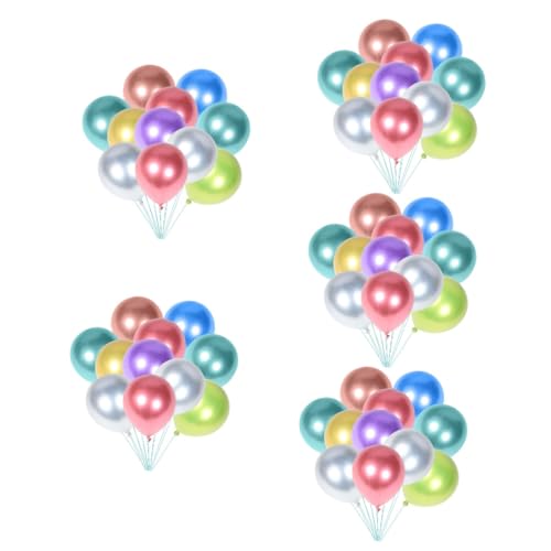 ibasenice 500 Stk Ballon Party Geburtstagsversorgung Ornament Layout-Requisiten für Geburtstagsfeiern Emulsion schmücken einstellen Dekorationen von ibasenice