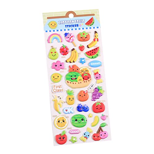 ibasenice 5Pcs geschwollene Aufkleber mit 3D-Blasen für kinderspielzeug Party Aufkleber Cartoon Aufkleber geschwollene Aufkleber Puffy Sticker von ibasenice