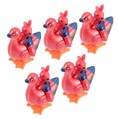 ibasenice 5st Lustige Springende Spielzeuge Kaninchenspielzeug Tischdekoration Uhrwerk Springende Hühner Neuheitsspielzeuge Und Vergnügungen Hase Tierfiguren Kind Plastik Karikatur Schmücken von ibasenice