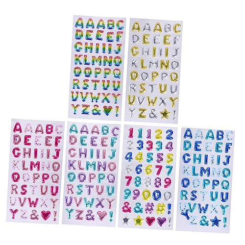ibasenice 6 Blätter Glitzer Buchstaben Aufkleber Selbstklebende Zahlen und Buchstaben Sticker für Scrapbooking DIY Karten Dekorationen und Bastelprojekte und Vielseitig Einsetzbar ibasenice 6 Blätter Glitzer Buchstaben Aufkleber Selbstklebende Zahlen und Buchstaben Sticker für Scrapbooking DIY Karten Dekorationen und Bastelprojekte und Vielseitig Einsetzbar von ibasenice