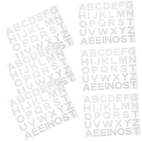ibasenice 6 Blätter Selbstklebende Strasssteine Sticker DIY Buchstaben Aufkleber für Handy Kleidung Scrapbook Silberne Glitzer Dekoration Anpassbar und Einfach zu Verwenden ibasenice 6 Blätter Selbstklebende Strasssteine Sticker DIY Buchstaben Aufkleber für Handy Kleidung Scrapbook Silberne Glitzer Dekoration Anpassbar und Einfach zu Verwenden von ibasenice