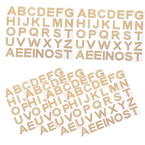 ibasenice 6 Blätter Teiliges Selbstklebende Acryl Strassstein Sticker Glänzende Bling Dekorationen für DIY Kleidung Taschen Becher Personalisierte Schmuckaufkleber Langlebige Kristallsteine von ibasenice