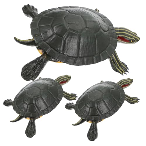 ibasenice 6 STK simulierte Schildkröte Kinderspielzeug Tischdekoration Tiere Actionfigur Spielzeuge plastische Ornamente dekorative Schildkrötenmodelle Schildkröte Desktop-Dekoration fest von ibasenice