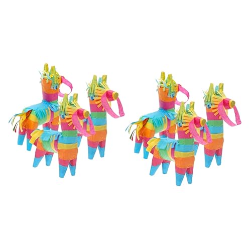ibasenice 6 Stk Mexikanische Piñata Mexikanische Partydekorationen Tierische Piñata Party-requisite Fiesta-party-dekorationen Bunte Pinata Tierdekor Handbuch Kind Spiel Requisiten Papier von ibasenice