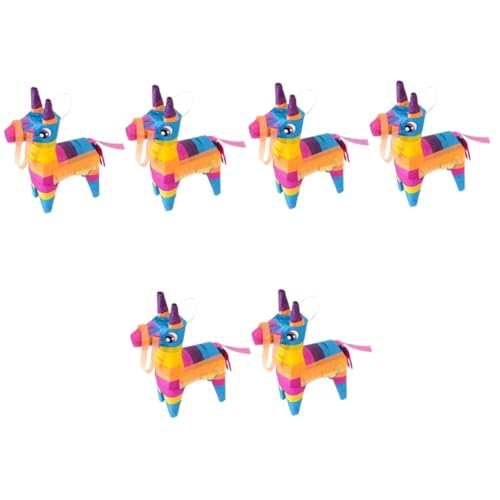 ibasenice 6 Stk Piñata Pinatas-spielzeug-party-dekor Mini Pinata-dekor Fiesta-themenparty-dekorationen Süßigkeiten Geschenk Pinata Spielzeug Feste Pi?ata Außerirdischer Braut Papier Füllung von ibasenice