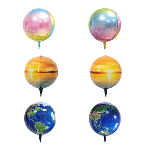 ibasenice 6 Stück Geburtstagsparty-luftballons 55 9 Cm Große Dekorative Aluminiumfolienballons Zum Aufblasen Für Partydekorationen von ibasenice