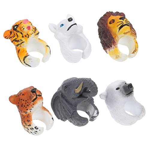 ibasenice 6 Stück Dinosaurier Ring Der Ring Kinderspielzeug Ringe Geschenktüten Füllungen Für Kleine Preise Für Als Belohnung Kinderring Spielzeugpreise Für Klassenzimmer Kunststoffring von ibasenice