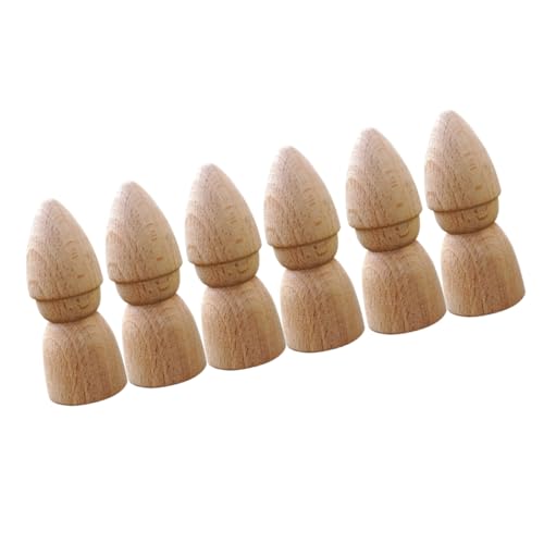 ibasenice 6 Stück Diy Holzfiguren Set Handbemalte Puppen aus Holz für Kreative Bastelprojekte für Dekoration für Junge Mädchen ibasenice 6 Stück Diy Holzfiguren Set Handbemalte Puppen aus Holz für Kreative Bastelprojekte für Dekoration für Junge Mädchen von ibasenice