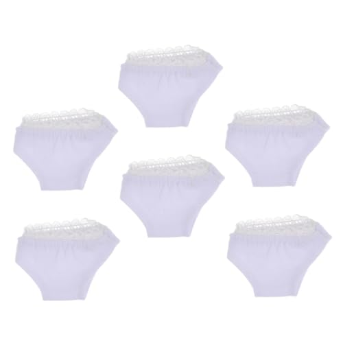 ibasenice 6 Stück -Höschen puppenkleidung Puppen Kleidung Mini-Puppenunterwäsche Puppen-Shorts-Kit Mädchen Film Puppenhöschenverzierung Slips aus Baumwollstoff Baumwolle von ibasenice