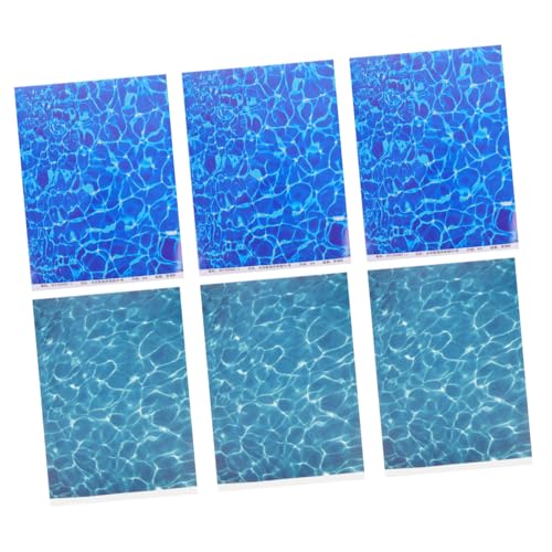 ibasenice 6 Stück Simuliertes Wassertexturpapier DIY Bach Miniatur Flussbach Sandtisch Künstliches Wasser Künstliche Wasserlandschaft Sandtisch Künstliches Wasser Flussszene ibasenice 6 Stück Simuliertes Wassertexturpapier DIY Bach Miniatur Flussbach Sandtisch Künstliches Wasser Künstliche Wasserlandschaft Sandtisch Künstliches Wasser Flussszene von ibasenice