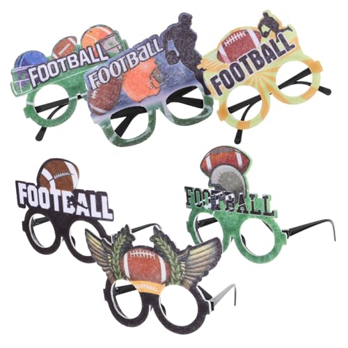 ibasenice 6 Stück Super-Bowl-Brillengestelle Party Fußball lustige Brille fasching brille Partydekoration Football Fanartikel gläser tragbare Brille Party-Cartoon-Brille PP ibasenice 6 Stück Super-Bowl-Brillengestelle Party Fußball lustige Brille fasching brille Partydekoration Football Fanartikel gläser tragbare Brille Party-Cartoon-Brille PP von ibasenice