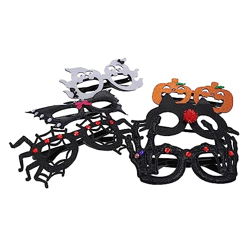 ibasenice 6 Stück Teiliges Halloween Party Brillen aus Filzstoff Leichte und Atmungsaktive Skull Spider Pumpkin Ghost Cat und Bat Designs Langlebig Umweltfreundlich für Kostüm und ibasenice 6 Stück Teiliges Halloween Party Brillen aus Filzstoff Leichte und Atmungsaktive Skull Spider Pumpkin Ghost Cat und Bat Designs Langlebig Umweltfreundlich für Kostüm und von ibasenice