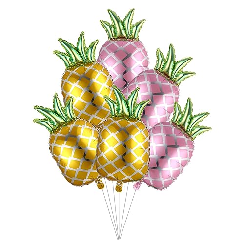 ibasenice 6 Stück Teiliges Set Hawaii Party Deko Aluminiumfolie Luftballons Ananasmotiv Tropische Geburtstagsdeko für Unvergessliche Zubehör Zufällige Farbe ibasenice 6 Stück Teiliges Set Hawaii Party Deko Aluminiumfolie Luftballons Ananasmotiv Tropische Geburtstagsdeko für Unvergessliche Zubehör Zufällige Farbe von ibasenice