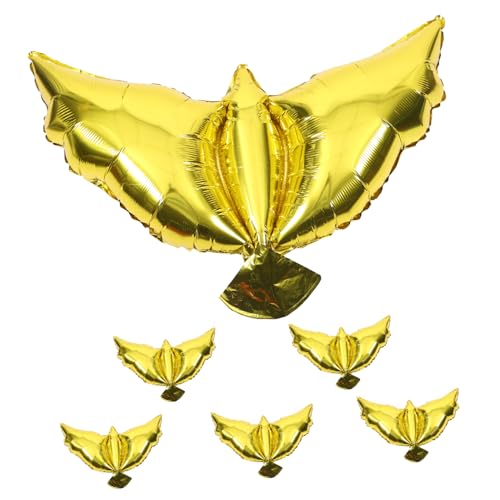 ibasenice 6 Stück Weiße Tauben Luftballons Gold Hochzeit Geburtstagsdeko Party Dekoration Friedensballons Vogelmotiv für Festliche Anlässe ibasenice 6 Stück Weiße Tauben Luftballons Gold Hochzeit Geburtstagsdeko Party Dekoration Friedensballons Vogelmotiv für Festliche Anlässe von ibasenice