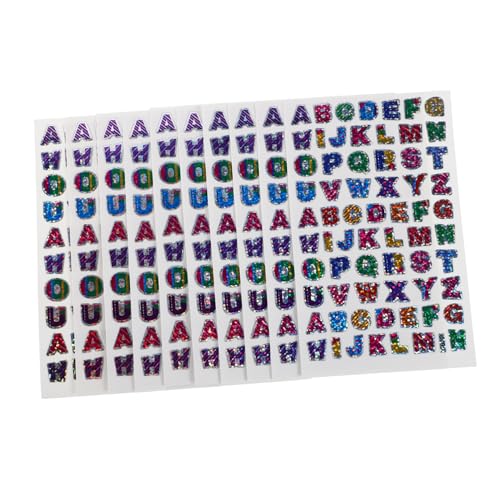 ibasenice 60 Blatt Glitzerbuchstaben Aufkleber für Selbstklebende Alphabet Sticker für Kreative Bastelprojekte Schulmaterial und Dekoration Lernhilfe für Kindergarten ibasenice 60 Blatt Glitzerbuchstaben Aufkleber für Selbstklebende Alphabet Sticker für Kreative Bastelprojekte Schulmaterial und Dekoration Lernhilfe für Kindergarten von ibasenice