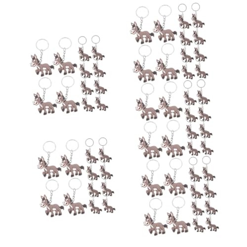 ibasenice 60 Stk Esel Schlüsselanhänger Esel-hängeornamente Esel-hängeanhänger Cartoon-schlüsselanhänger Esel-hängedekoration Simulation Esel Charms Schlüsselanhänger Esel-anhänger Metall von ibasenice