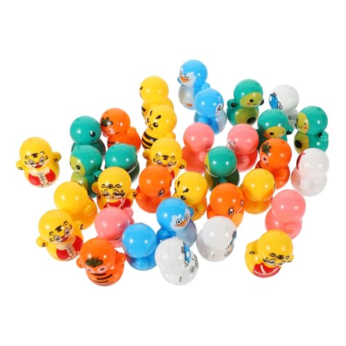 ibasenice 60 Stück Mini Wackelspielzeug Bunte Tierfiguren für Kindergeburtstagsfeiern Kreative Tischdekoration Montessori für Jungen und Mädchen Zufällige Farbe von ibasenice