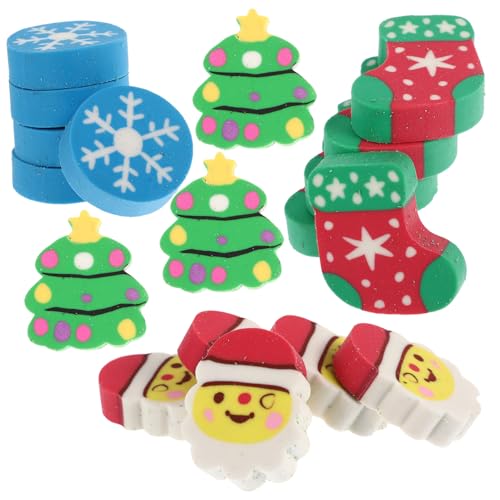 ibasenice 60 Stück Teiliges Weihnachts Radiergummi Set aus Hochwertigem Gummi mit Bunten Santa und Schneemann Motiven Umweltfreundlich als Schulzubehör und Party Mitbringsel ibasenice 60 Stück Teiliges Weihnachts Radiergummi Set aus Hochwertigem Gummi mit Bunten Santa und Schneemann Motiven Umweltfreundlich als Schulzubehör und Party Mitbringsel von ibasenice