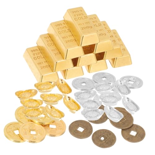 ibasenice Goldene Barren Mini Modell 60pcs Miniatur Papier Elegante Mini Ornament für Decor ibasenice Goldene Barren Mini Modell 60pcs Miniatur Papier Elegante Mini Ornament für Decor von ibasenice