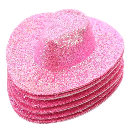 ibasenice 6St Mini-Cowboyhut puppenzubehör rosa Cap Rosafarbener Hut Puppenhut Niedlicher Hut Piratenhut Kostüm Cowboy-Hut Cowboyhut aus Stroh Mini-Hüte kleine Hüte basteln Kunstleder Rosy ibasenice 6St Mini-Cowboyhut puppenzubehör rosa Cap Rosafarbener Hut Puppenhut Niedlicher Hut Piratenhut Kostüm Cowboy-Hut Cowboyhut aus Stroh Mini-Hüte kleine Hüte basteln Kunstleder Rosy von ibasenice