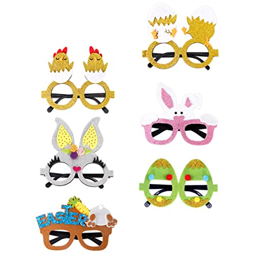 ibasenice 6st Ostern Brillengestell Klare Gläser Osterbrille Neujahr Partybecher Dekorationsset Sonnenbrille in Herzform Led-brille Rechteckige Sonnenbrille Für Damen Rave-brille Gefühlt ibasenice 6st Ostern Brillengestell Klare Gläser Osterbrille Neujahr Partybecher Dekorationsset Sonnenbrille in Herzform Led-brille Rechteckige Sonnenbrille Für Damen Rave-brille Gefühlt von ibasenice